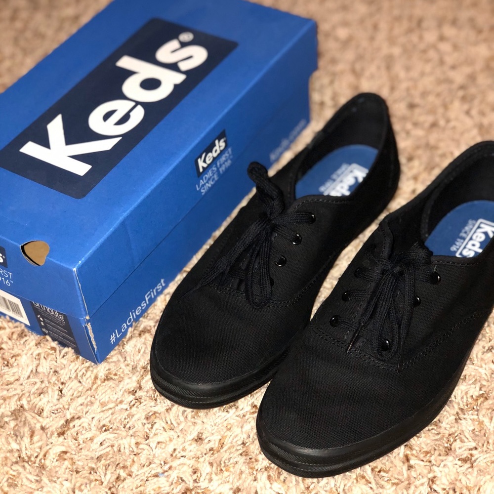 Black Keds Champion Canvas Sneakers
